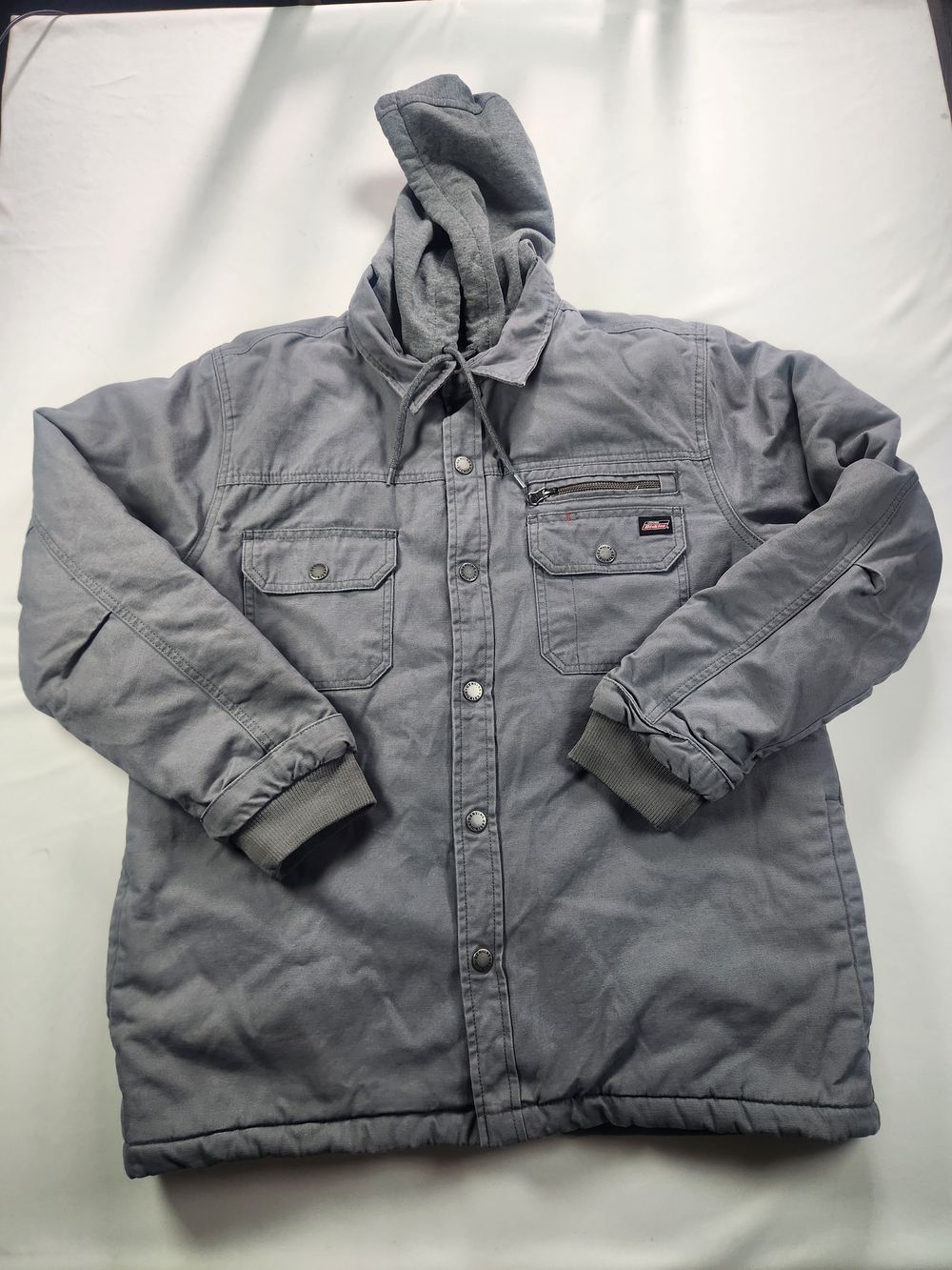 Dickies Gray Hooded Puffer Jacket